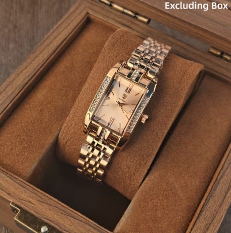 POEDAGAR Mujer Elegante – Rose Gold | Cuarzo