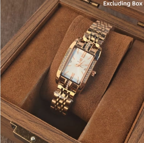 POEDAGAR Mujer Elegante – Rose Gold | Cuarzo