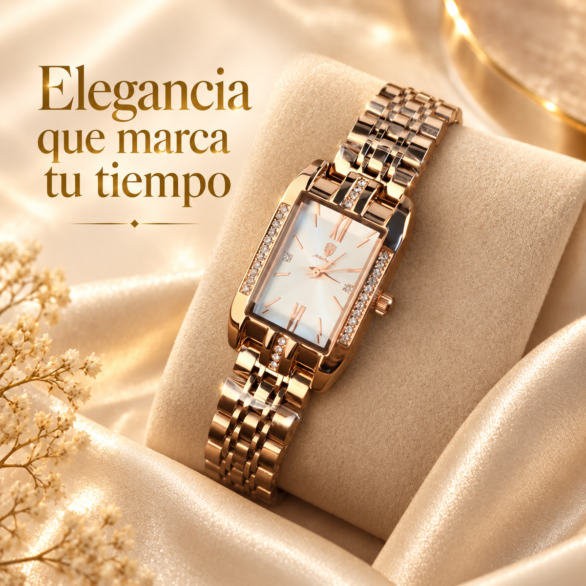 POEDAGAR Mujer Elegante – Rose Gold | Cuarzo